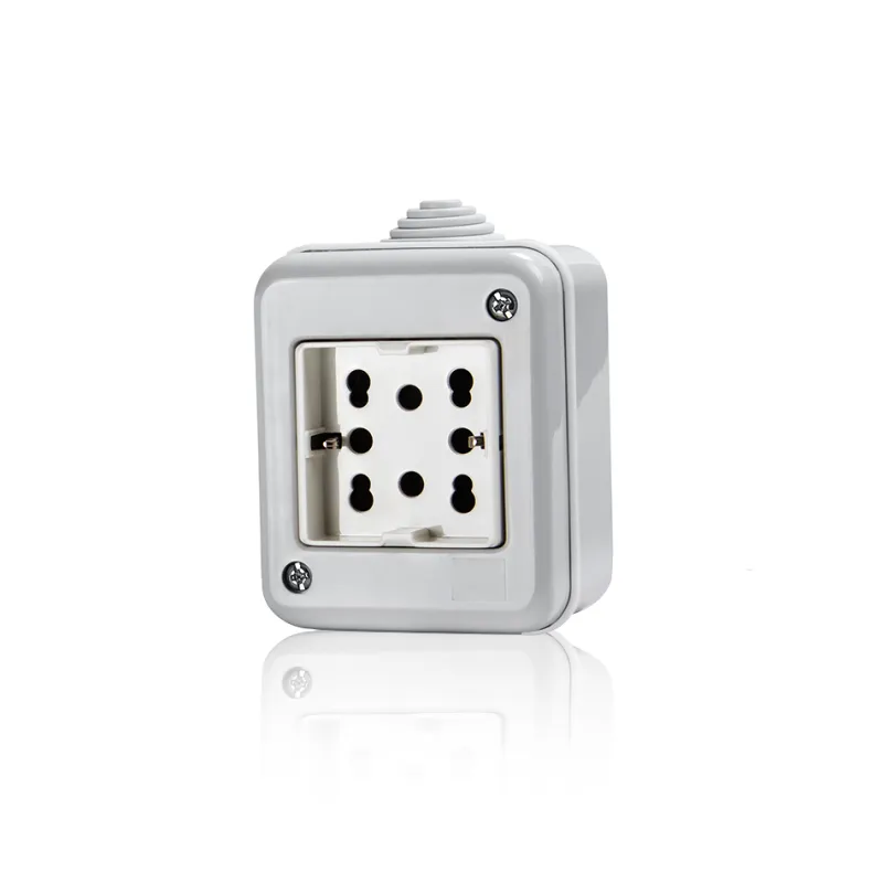 Side Box IP40 2 moduli completo di presa Side