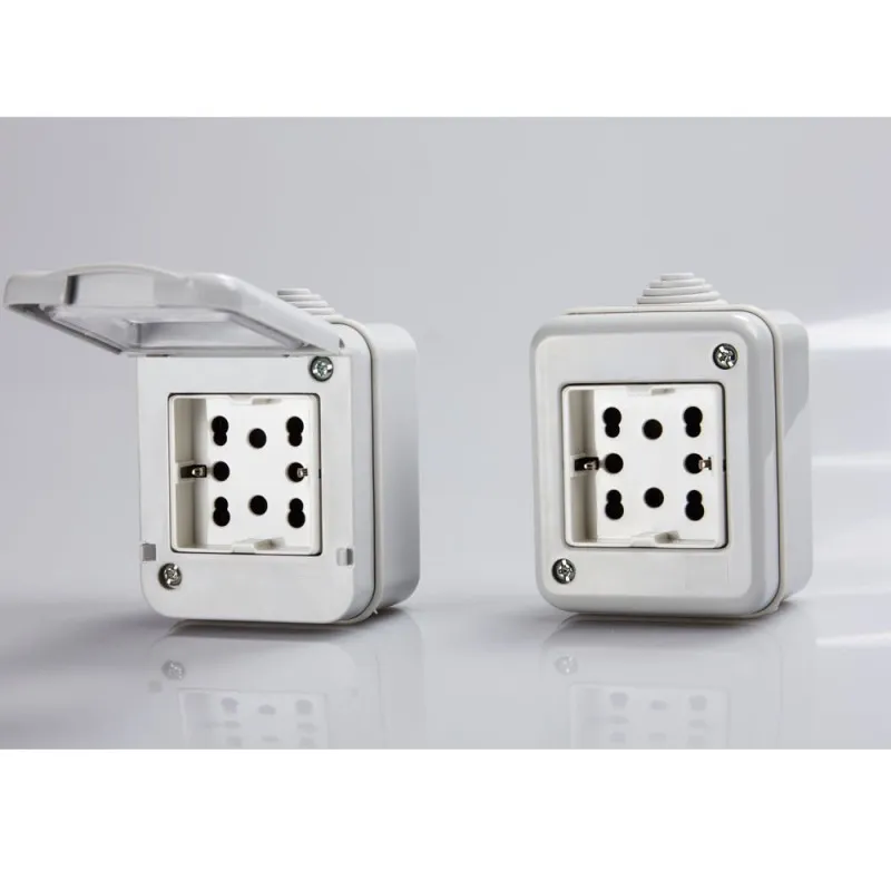 Side Box IP40 2 moduli completo di presa Side