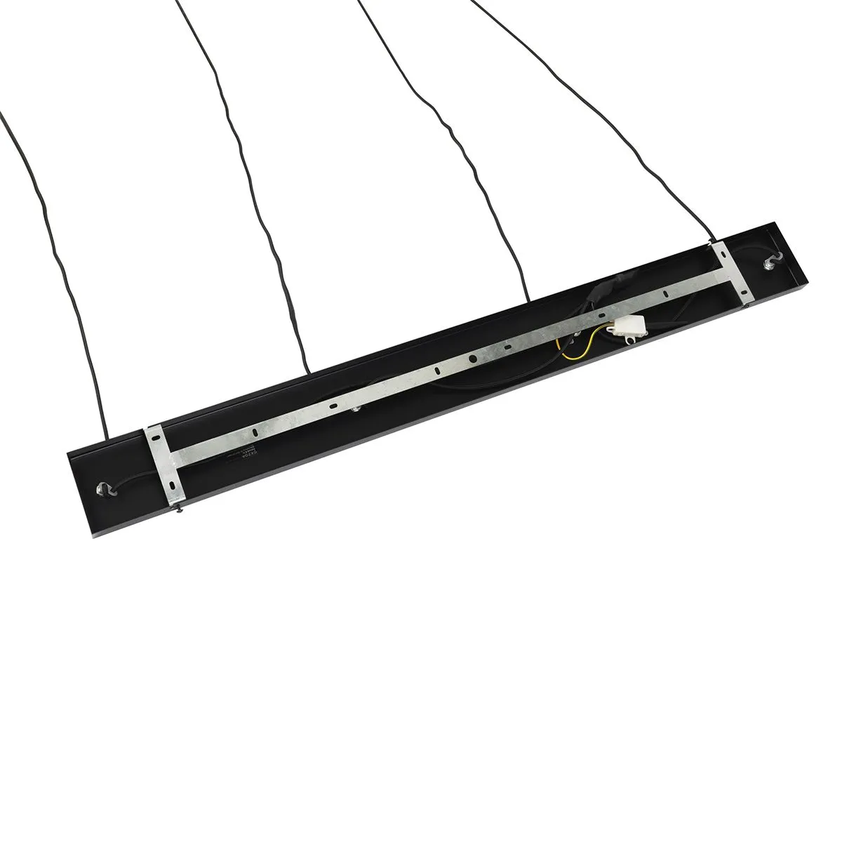 Smart hanglamp zwart met smoke glas 4-lichts incl. 4 Wifi ST64 - Laura