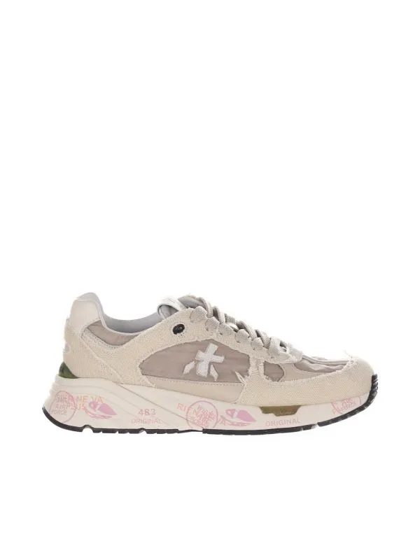Sneaker mase in camoscio e nylon