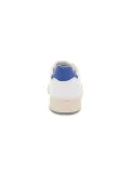 Sneakers D.A.T.E. COURT MONO WHITE-BLUE in pelle bianco e blu