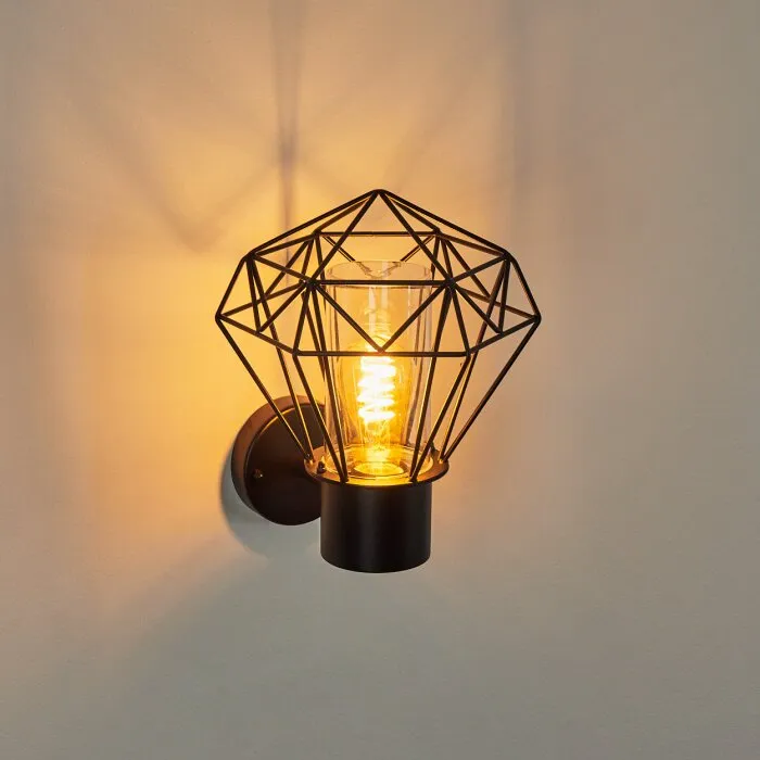 Solda Applique da esterno Nero, 1-Luce
