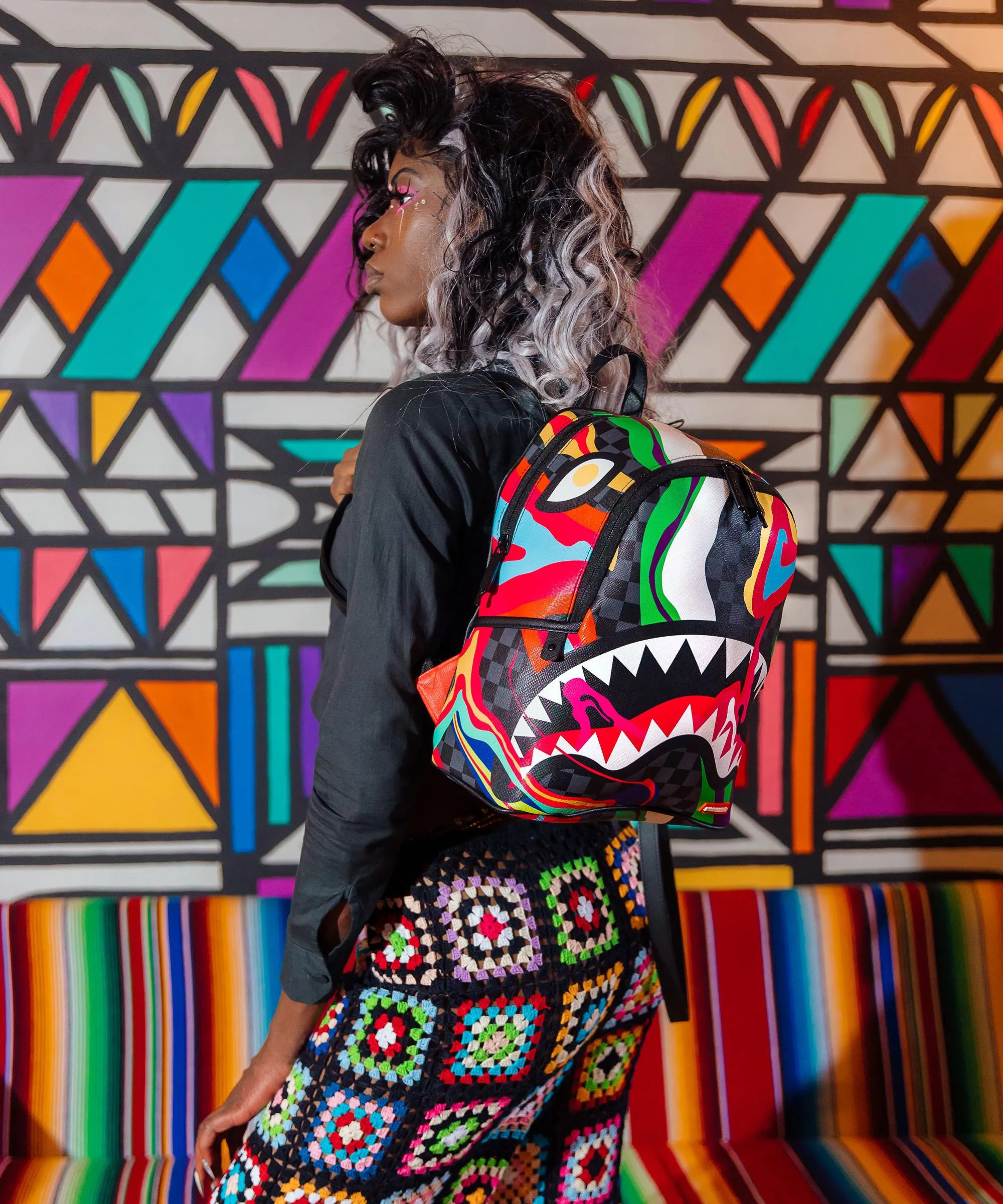  Sprayground Laffy Taffy Zaino pelle sintetica multicolore  