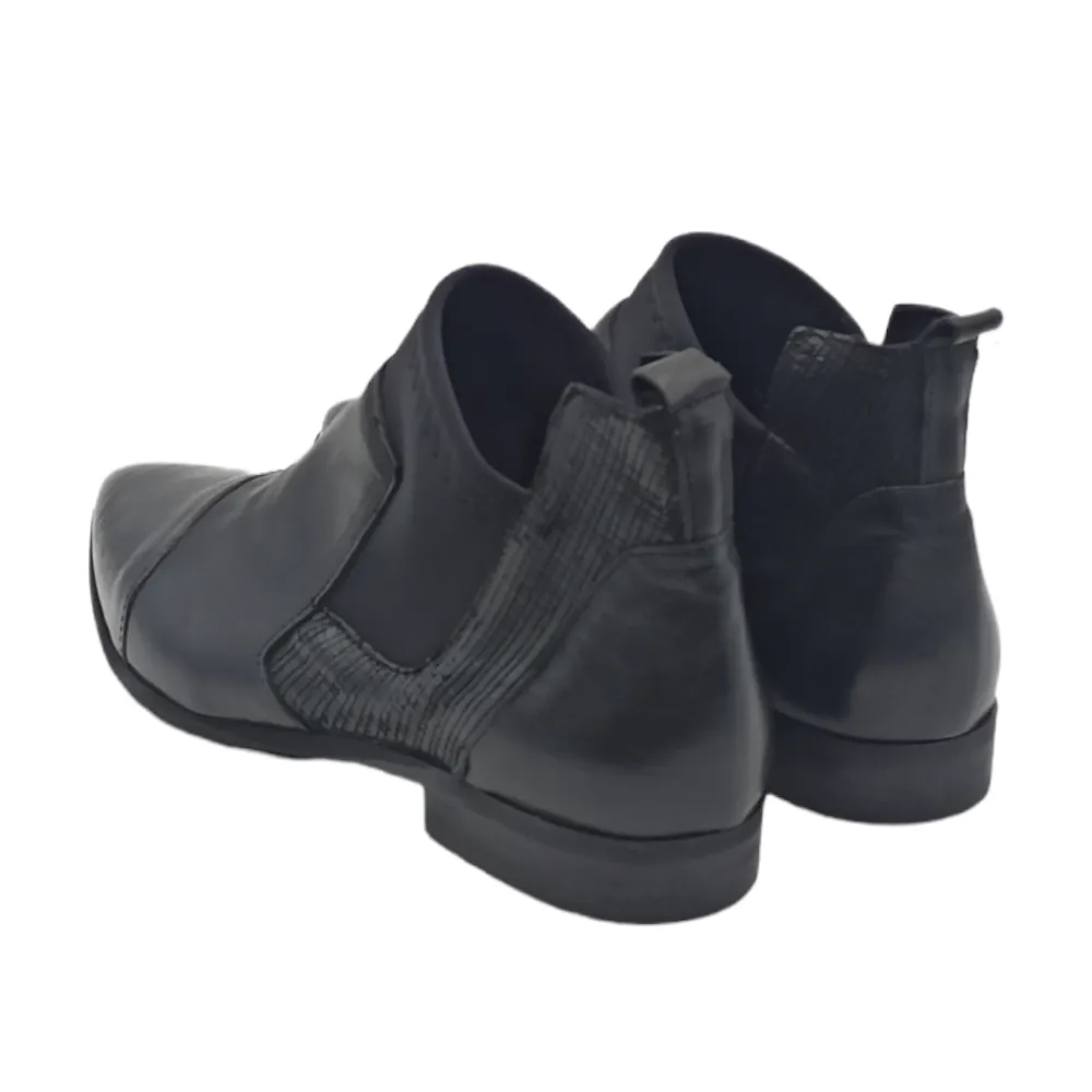 Stivaletto beatles donna in pelle King of hearts 3512 RAG NERO
