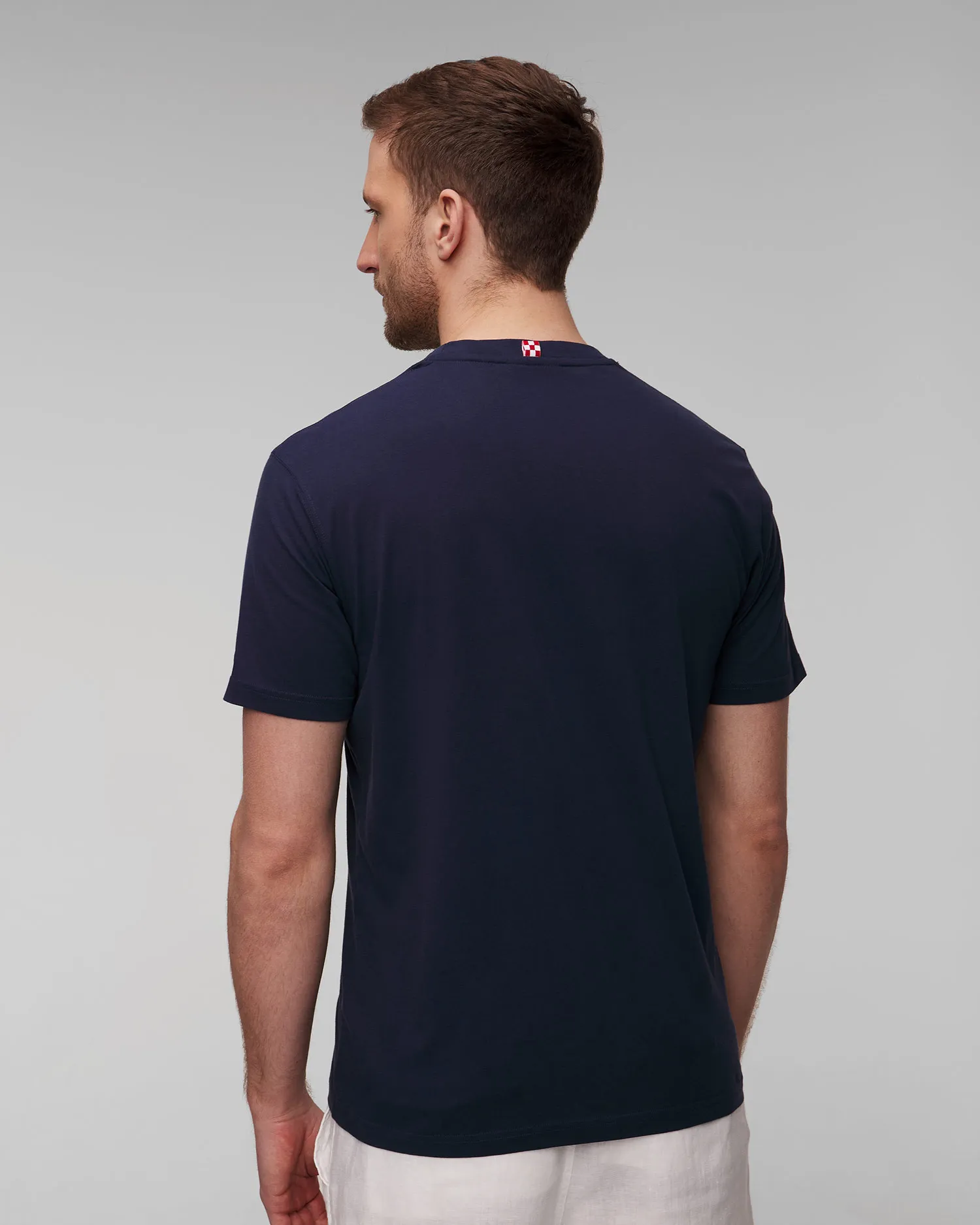 T-shirt blu scuro da uomo MC2 Saint Barth TSHM001-03122f