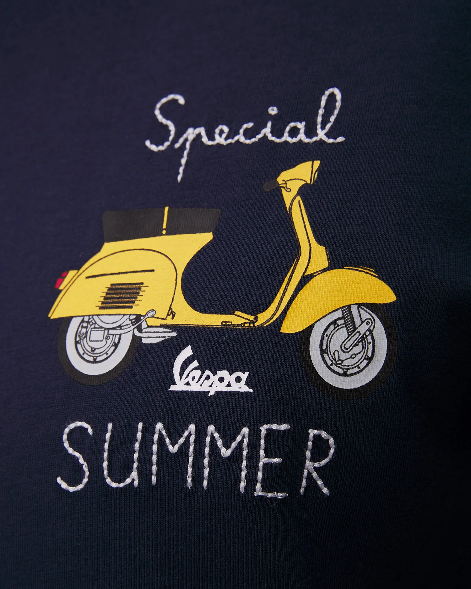 T-shirt blu scuro da uomo MC2 Saint Barth TSHM001-03122f