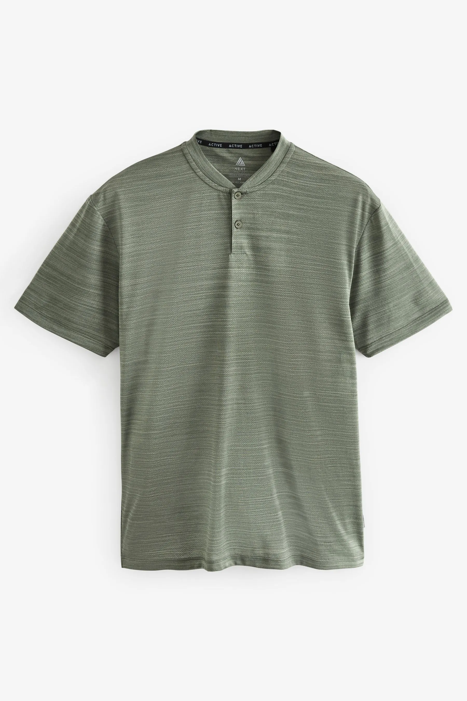 T-shirt da allenamento con colletto stile baseball