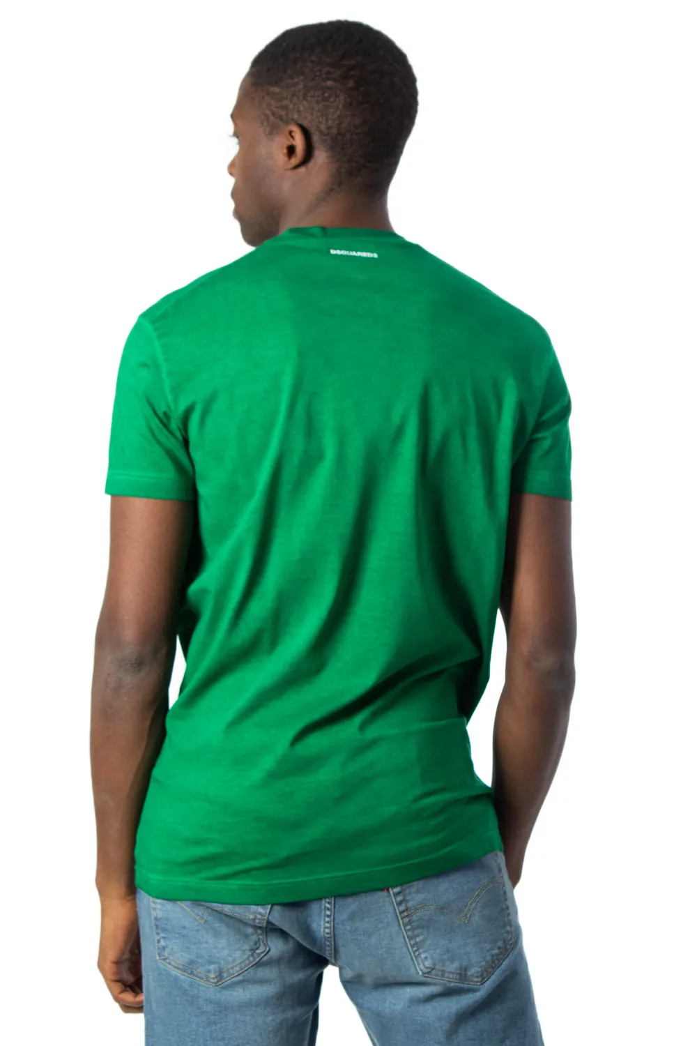 T-shirt Dsquared2 stampa brotherhood Verde