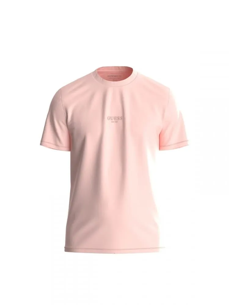T-SHIRT Uomo GUESS M2YI72 I3Z14 AIDY A61D SUNWASH PINK