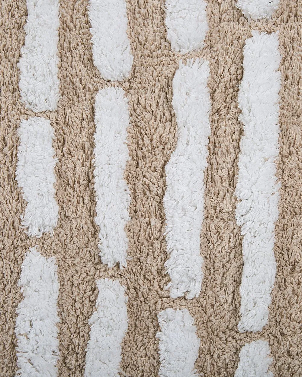 Tappeto in cotone 120 x 180 cm beige AHIRLI