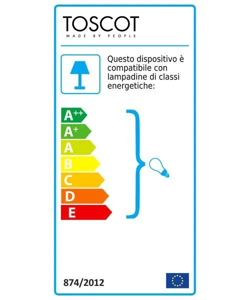 TOSCOT Spoleto 1234/220 Lampada da terra da esterno 2 Luci 4 Colori