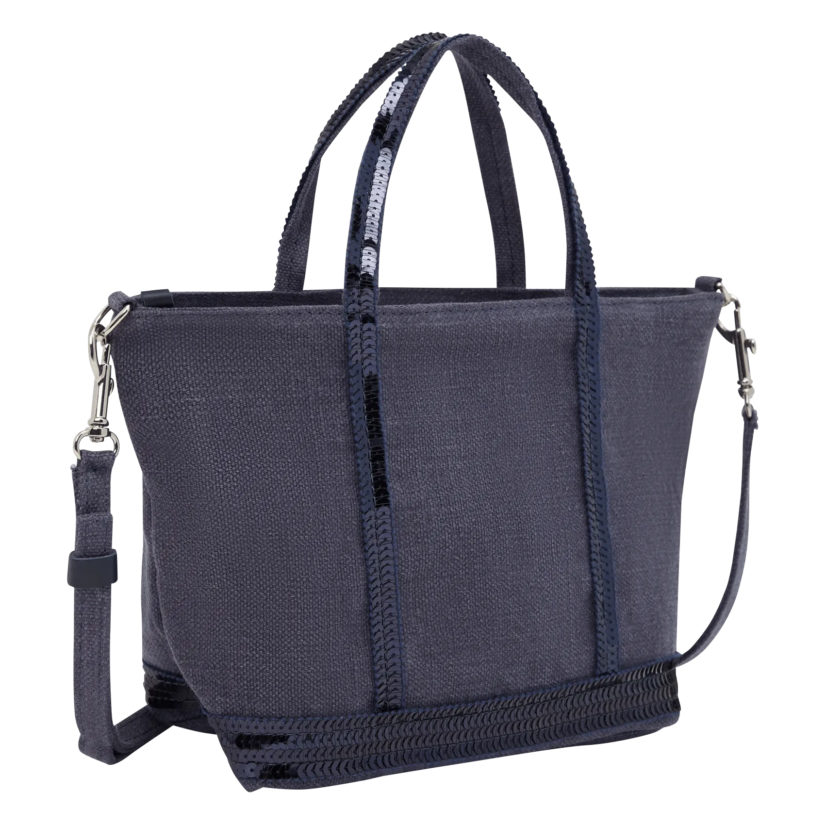  VANESSA BRUNO   Shopping bag con paillettes in lino | Blu