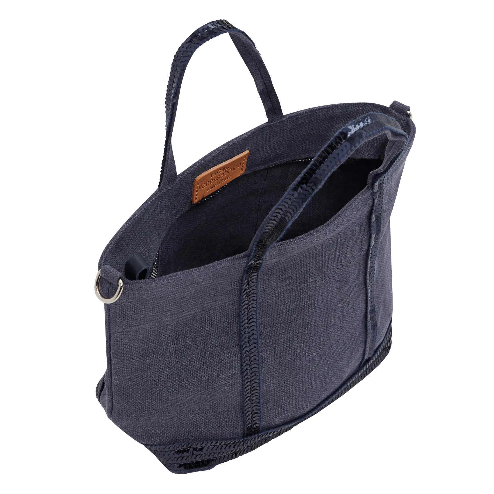  VANESSA BRUNO   Shopping bag con paillettes in lino | Blu