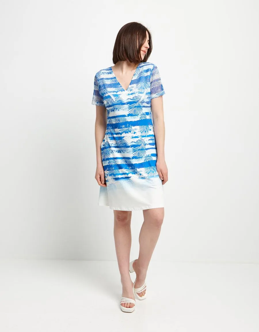 Vestito fantasia con inserti in rete