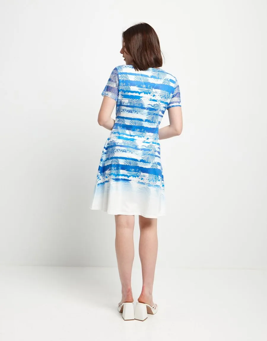Vestito fantasia con inserti in rete