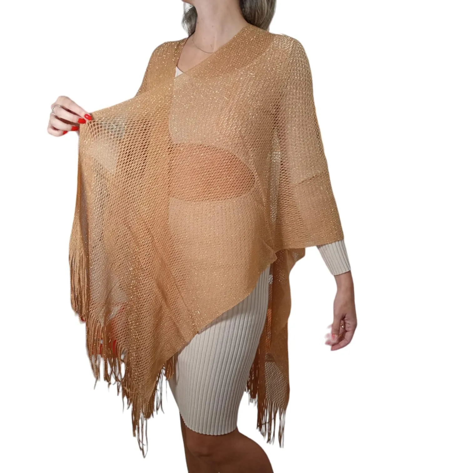 Vicolo  ---------    ------------ mantella donna - marrone