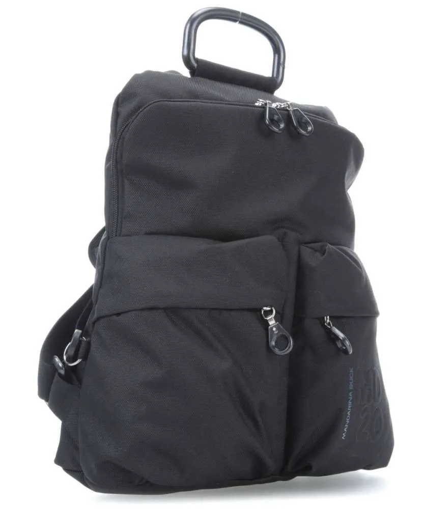 ZAINO MANDARINA DUCK DOPPIA TASCA MD20 NERO QMTZ4 BLACK